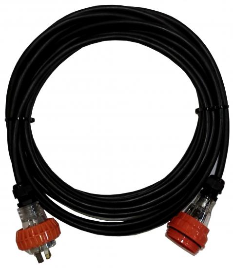 15 Amp 10m 240V Extra Heavy Duty Industrial Extension Lead. Cable:4mm²R.